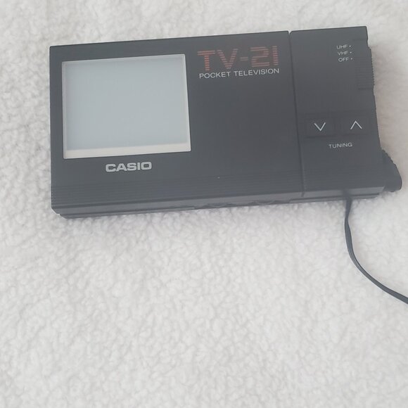 Vintage CASIO TV-21 POCKET TELEVION / TV with Back Light Combo - Picture 4 of 7